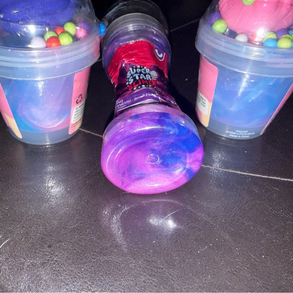 Slime Toy with Colorful Foam Beads - Purple - Picture 7 of 7